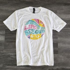 White Life Beyond Likes Short Sleeve